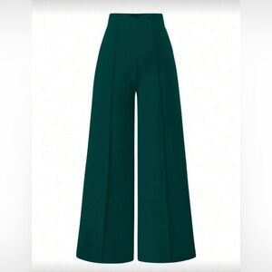 Women High Waist Straight Loose Elegant Pants - M